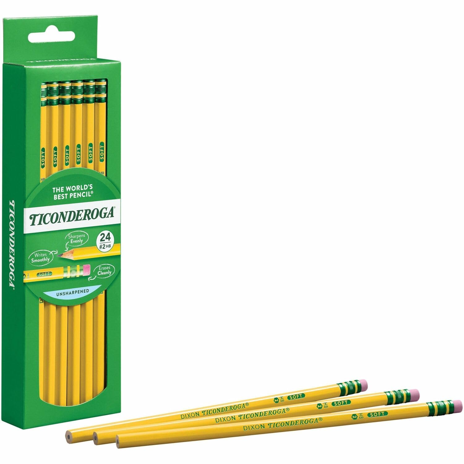 Dixon Ticonderoga Wood-Cased #2 Pencils